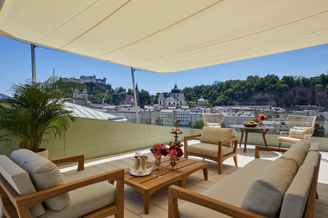 Hotel Sacher Salzburg Kültér fotó The Terrace at the Hotel Sacher