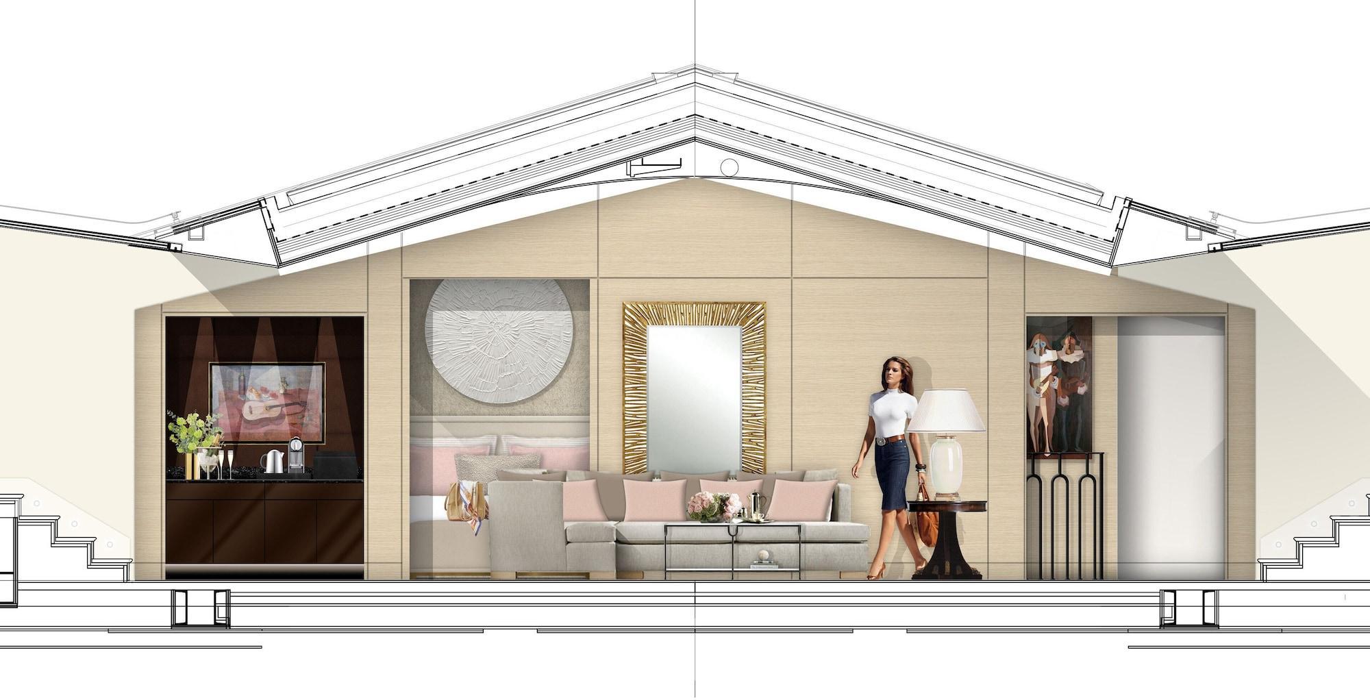 Hotel Sacher Salzburg Kültér fotó A section of a proposed penthouse apartment