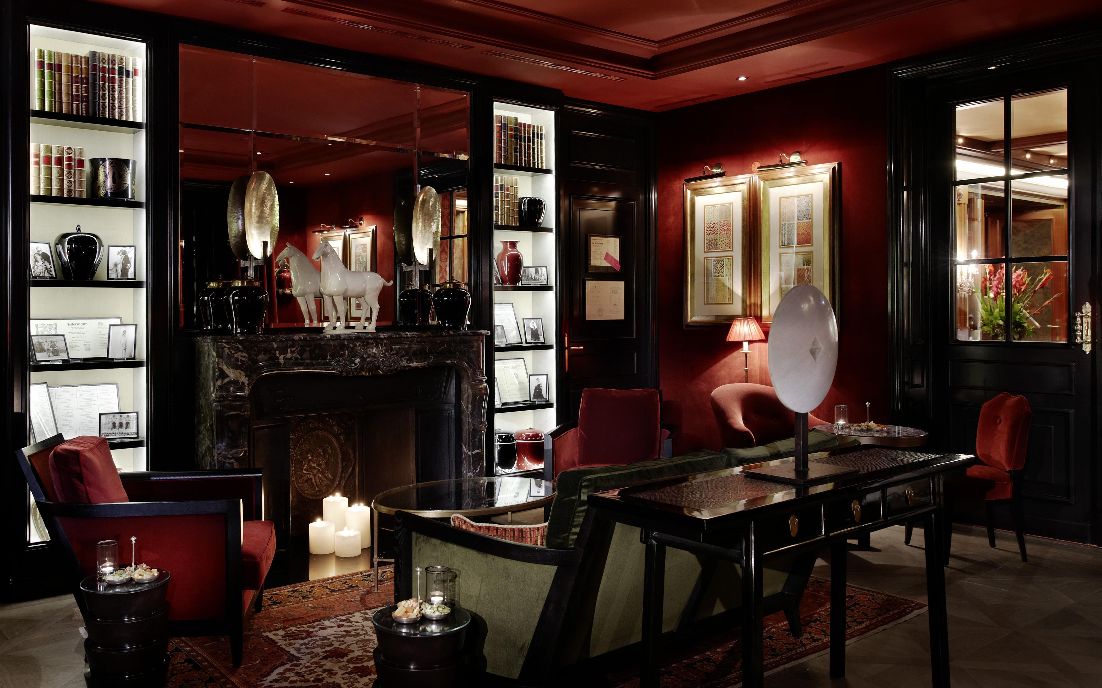 Hotel Sacher Salzburg Beltér fotó The Library